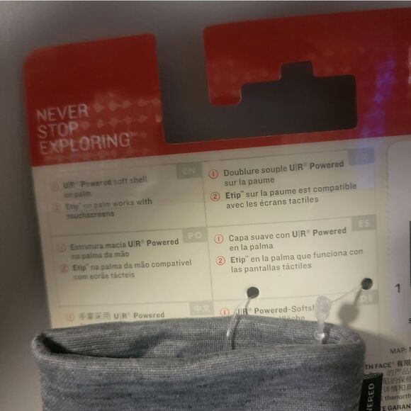 Last Pair!!! The North Face Gray Etip📲  touchscreen Glove🧤 Size small - Picture 4 of 16